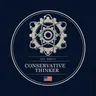 Seal of The Conservative Thinker: a gear and an atom, established 2016.